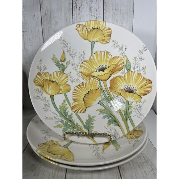 Noritake Other - NORITAKE Craftone BUTTERCUP 8769 10 .5” Dinner Plates MCM 1972-1979 Set of 3
